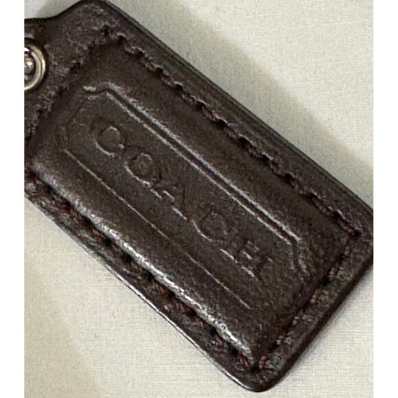 Vintage COACH-Authentic-Shoulder Bag-Leather & Cloth Logo-Hangtags-K1173-F18862 - Picture 5 of 10
